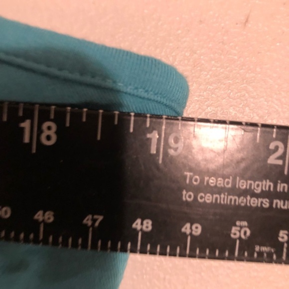 Style & Co X-Large Aqua blue copper embellished camisole shelf bra ,adjustable - Picture 4 of 8